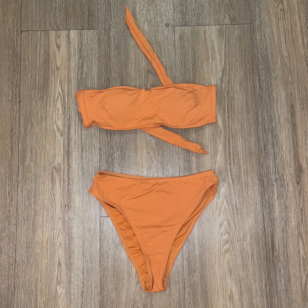 Burnt Orange high rise bikini